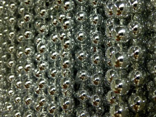 Silver Beads Background