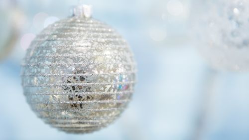 Silver Christmas Bauble