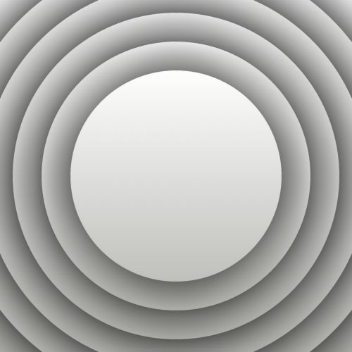 Silver Concentric Circles