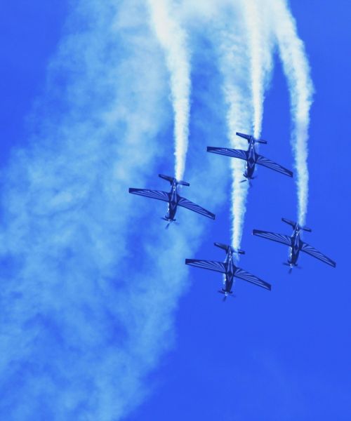 silver falcon aerobatic team aircraft jet