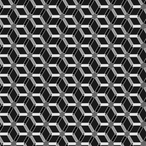 Silver Geometric Repeating Pattern