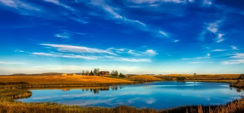 silver lake  reflections  wyoming