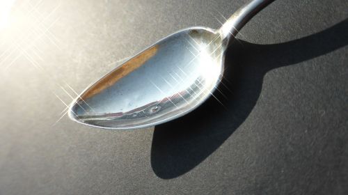 silver spoon spoon shiny