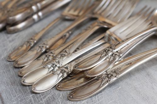 silverware forks metal