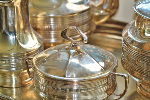silverware silver sugar bowl