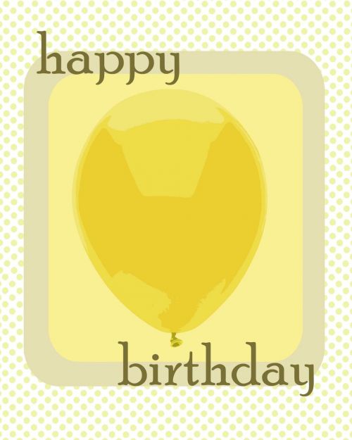 Simple Birthday Balloon Card