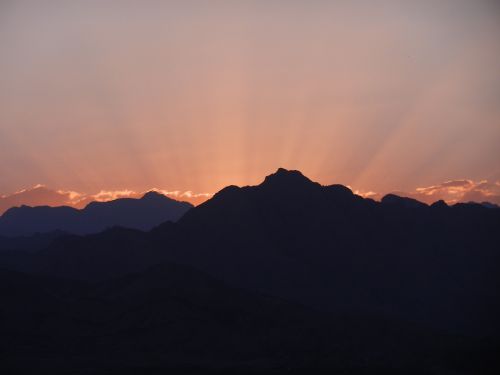 sinai dessert sunset