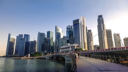 singapore singapore river jubilee bridge