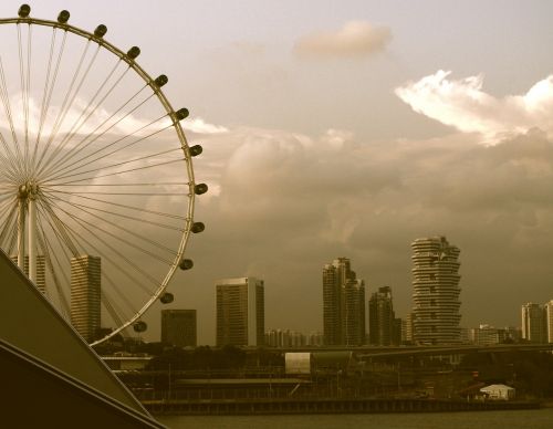 singapore sunset sky