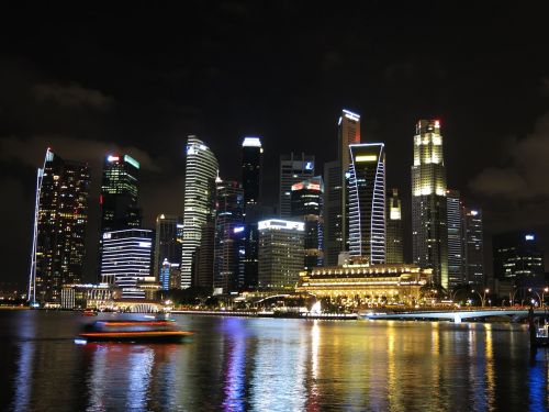 singapore city lights
