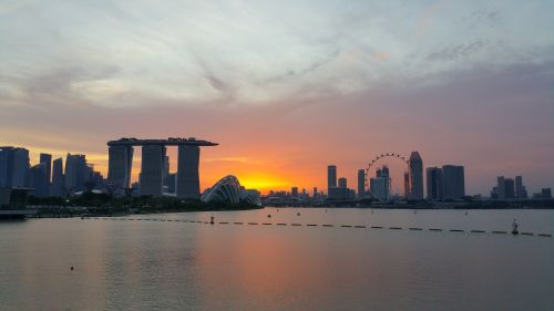 singapore marina bay sands skyline