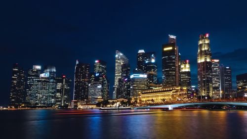 singapore river skyline building