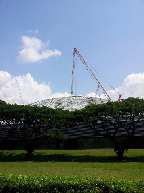Singapore Stadium In Construction