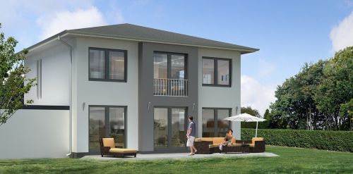 single family home villa rendering