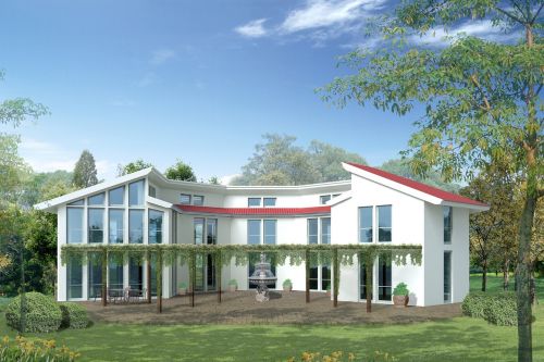 single family home villa rendering