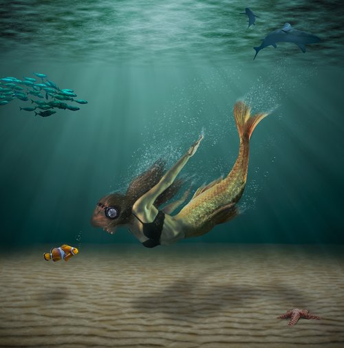 siren  fish  fantasy