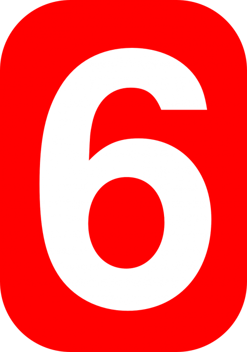 six 6 rounded