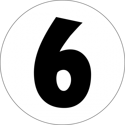 six 6 number