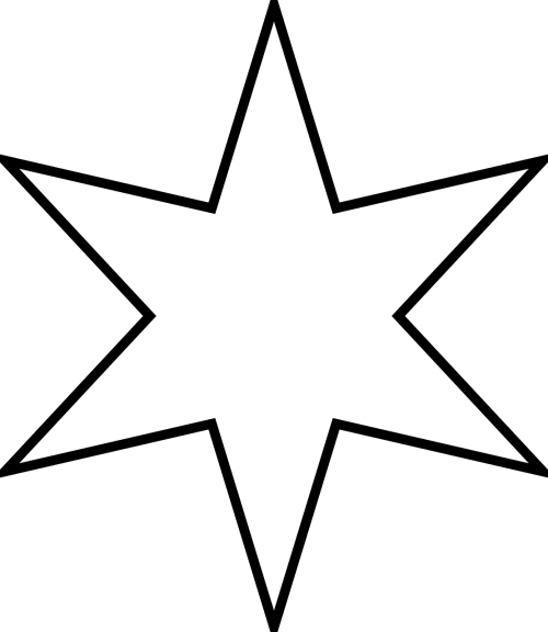 six pointed star moravian star star polygon