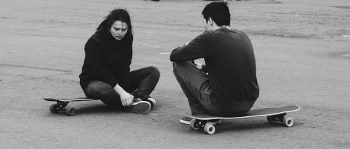 skateboard people girl