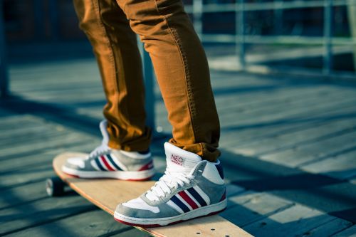 skateboards sports shoes shoelaces