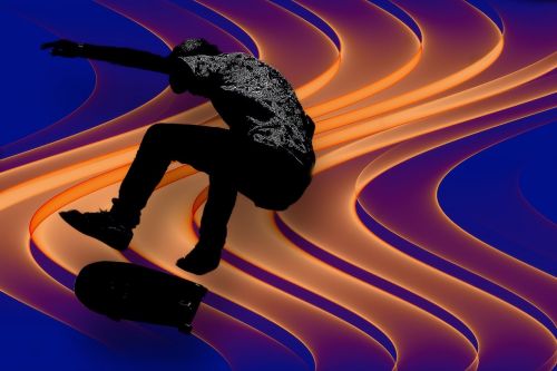 skater background abstract