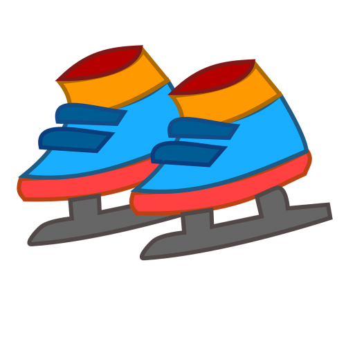 skates ice winter