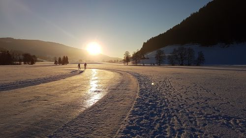 skating snow ice