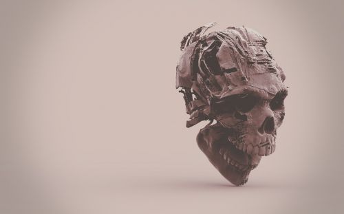 skeleton skull 3d