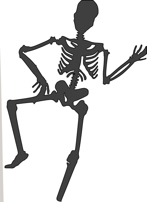 skeleton dead human