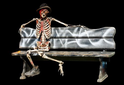 skeleton helloween creepy