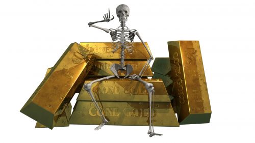 Skeleton And Gold