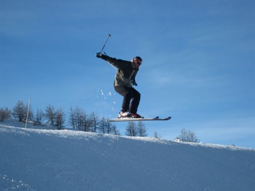 ski jump snow