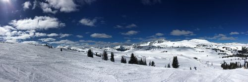 ski skiing mountains