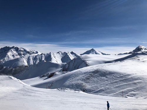 ski  ski run  mountains