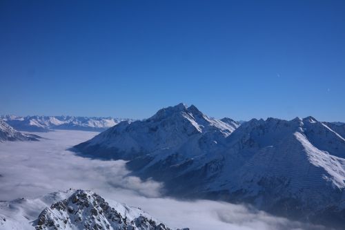 ski area arlberg winter