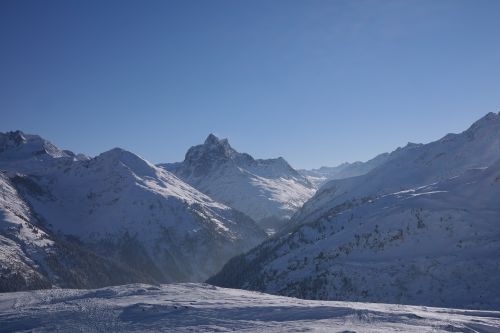 ski area mountains skiing