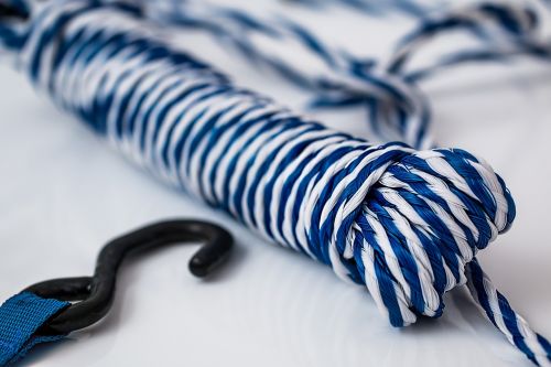 ski rope nylon tying