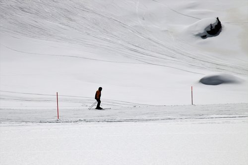 skier  zermatt  the alps