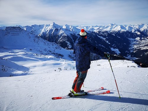 skiing  mountains  skier