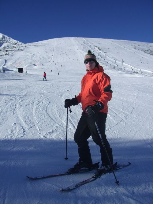 skiing bulgaria man