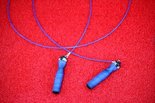 skipping rope handle blue