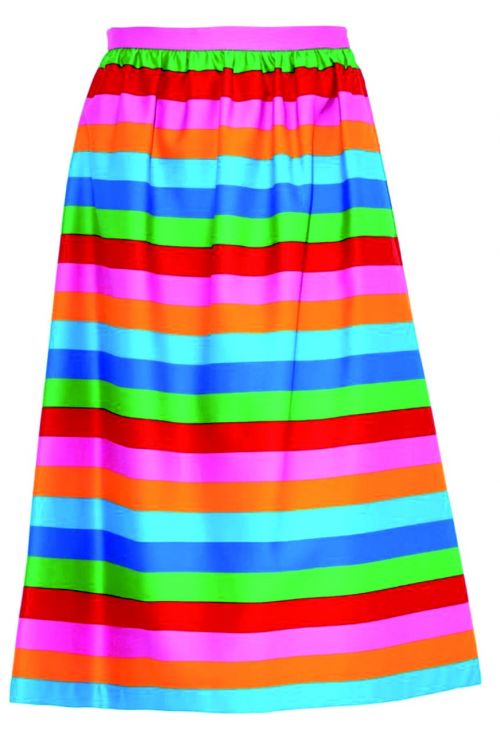 skirt striped rainbow colors