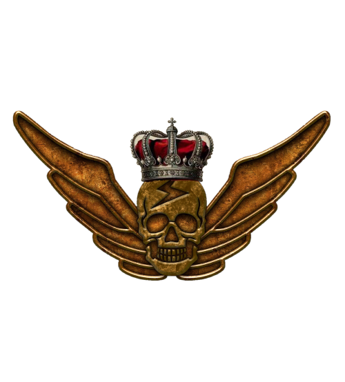 skull logo shield