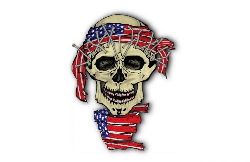 skull american death