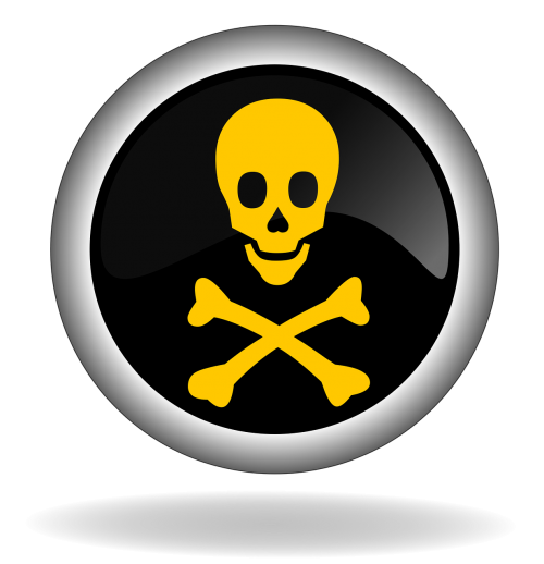 skull dangerous button