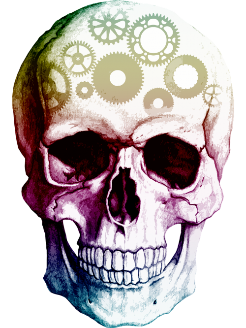 skull cogs thinking