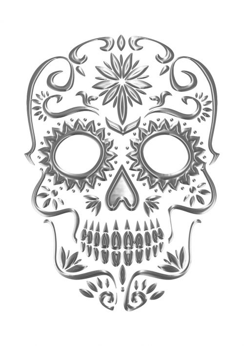 skull sugar skull mexican