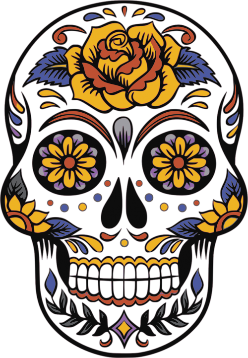skull day of the dead death