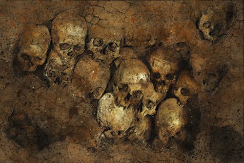 skull background texture